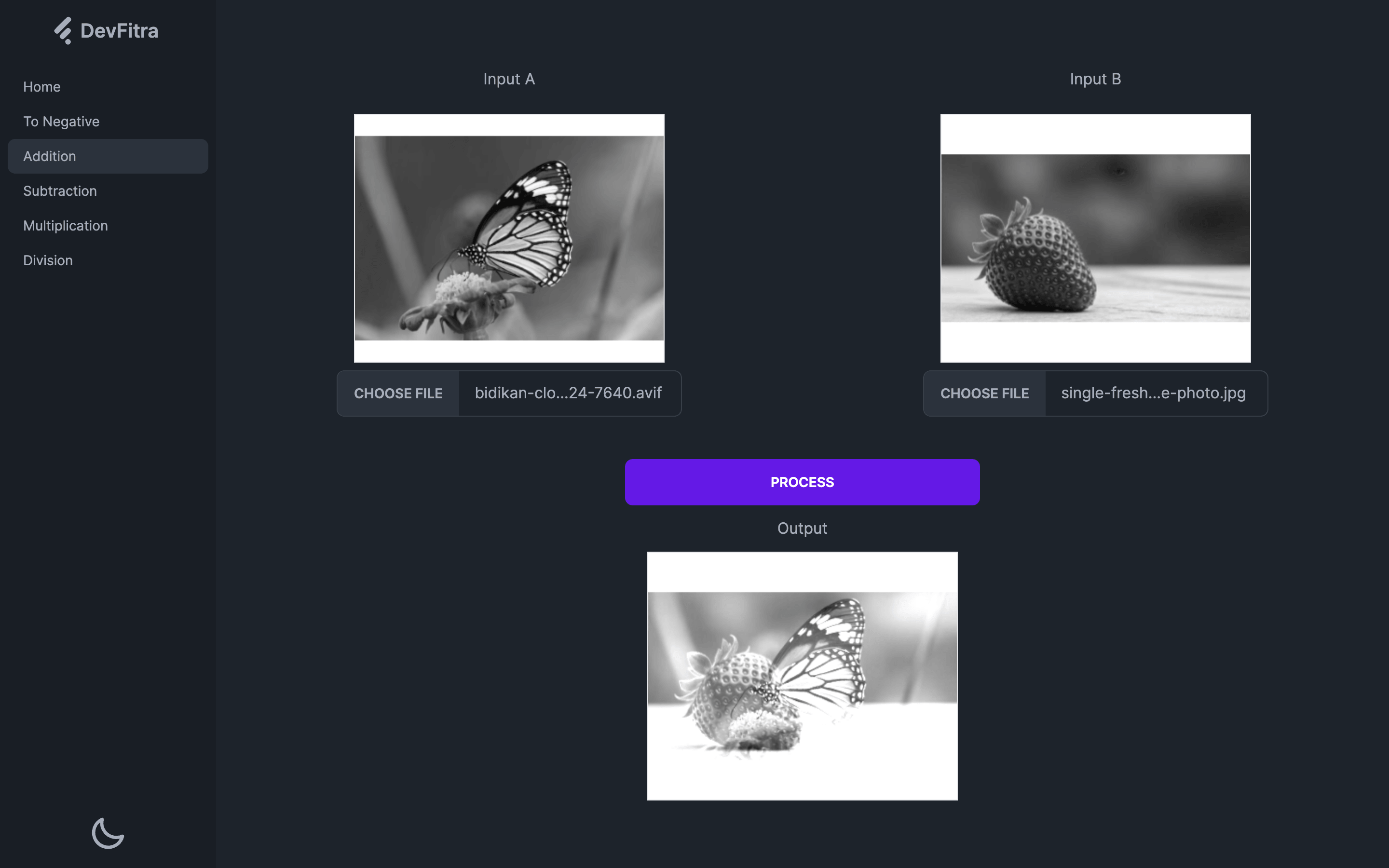 Screenshot of UAS Pengolahan Citra Digital project